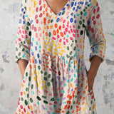 Pauline | Long V-Neck Blouse