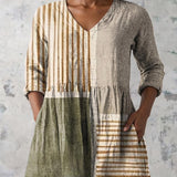 Camille | Blusa Longa com Decote em V Elegante