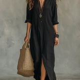 Willow | Vestido Maxi sem esforço com silhueta que favorece Versátil para o dia a dia