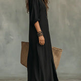 Willow | Vestido Maxi sem esforço com silhueta que favorece Versátil para o dia a dia