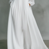 Léonie | Vestido Maxi Minimalista com Gola Alta