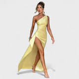 Ariel | Vestido Assimétrico Cetim