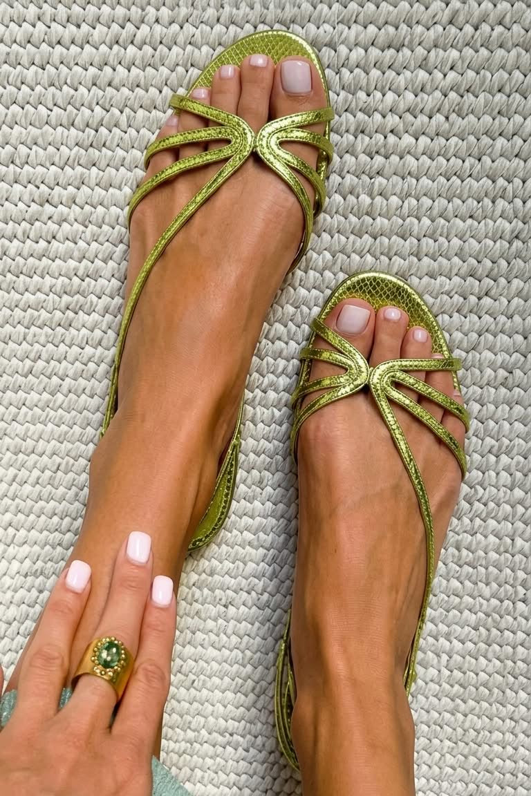 Maréa | Sandálias Douradas para um Verão Elegante