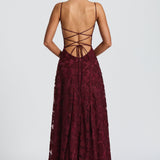 Virginia | Vestido maxi com decote em cascata