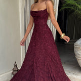 Virginia | Vestido maxi com decote em cascata
