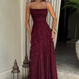 Virginia | Vestido maxi com decote em cascata