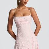 Virginia | Vestido maxi com decote em cascata