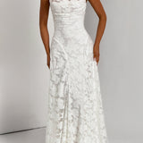 Virginia | Vestido maxi com decote em cascata