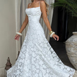 Virginia | Vestido maxi com decote em cascata