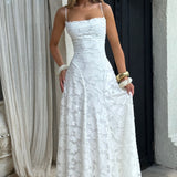 Virginia | Vestido maxi com decote em cascata