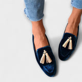 Quinnlyn | Mocassins de Inspiração Vintage com Franjas