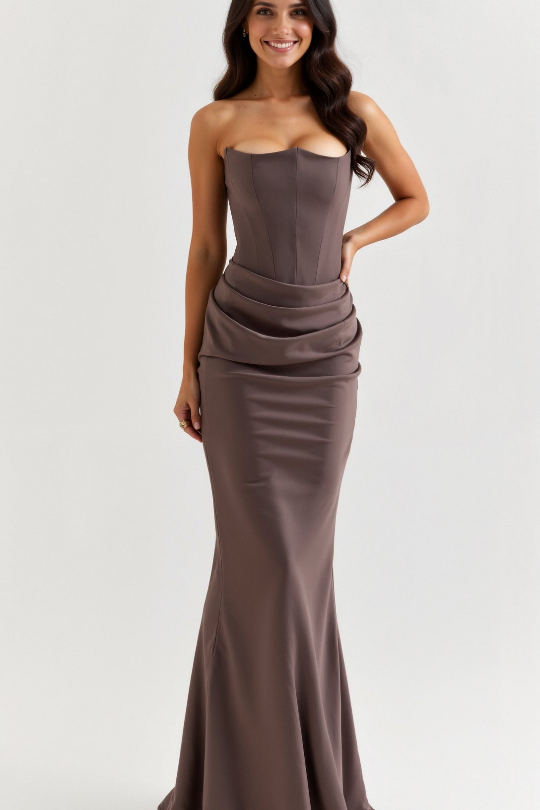 Esmeralda | Vestido comprido com corpete