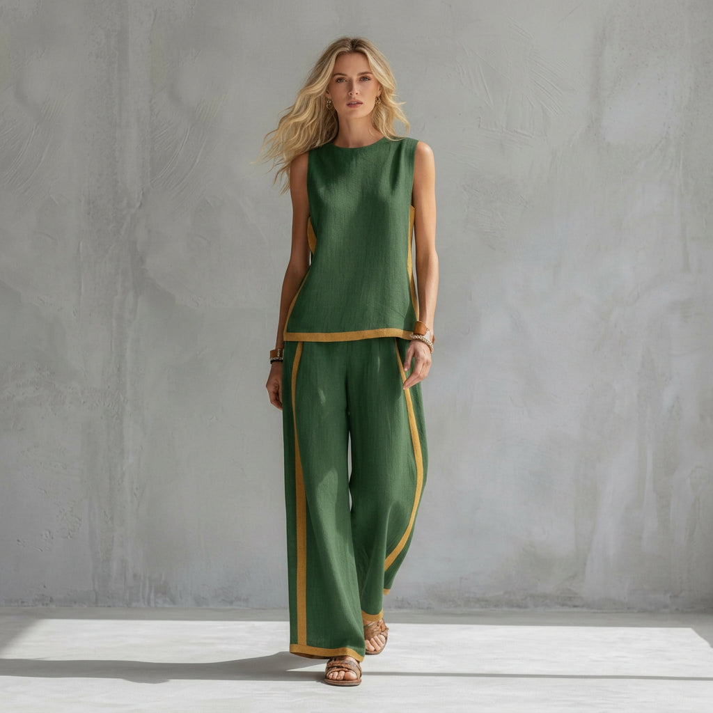 Teresa | Conjunto Elegante de Linho