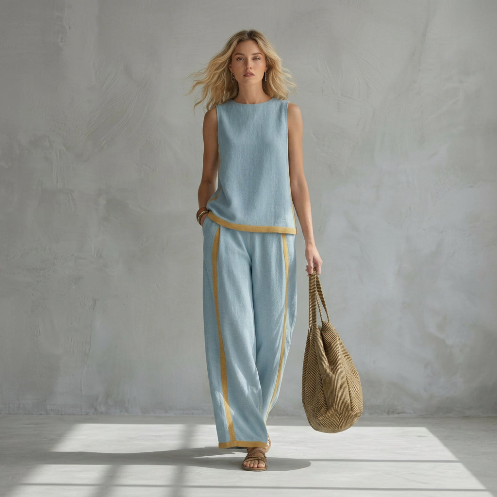 Teresa | Conjunto Elegante de Linho