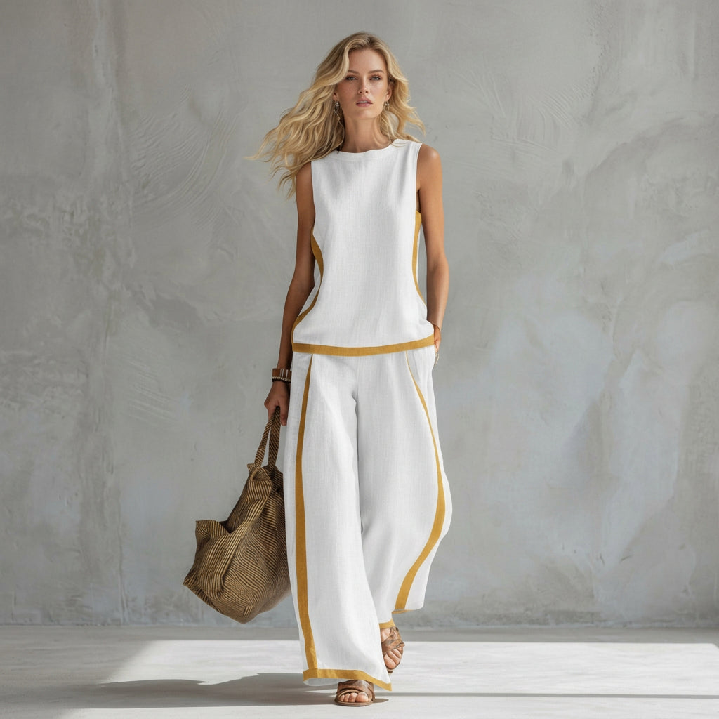 Teresa | Conjunto Elegante de Linho