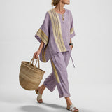 Lorena | Conjunto Boho Linho e Bambu