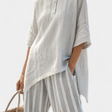Clarisse | Conjunto Blusa Assimétrica