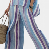 Laura | Conjunto Listras Malva