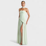 Malia | Vestido Corte assimétrico Hortelã
