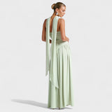 Malia | Vestido Corte assimétrico Hortelã