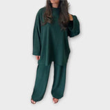 Ingrid | Conjunto Plus Size Acanalado
