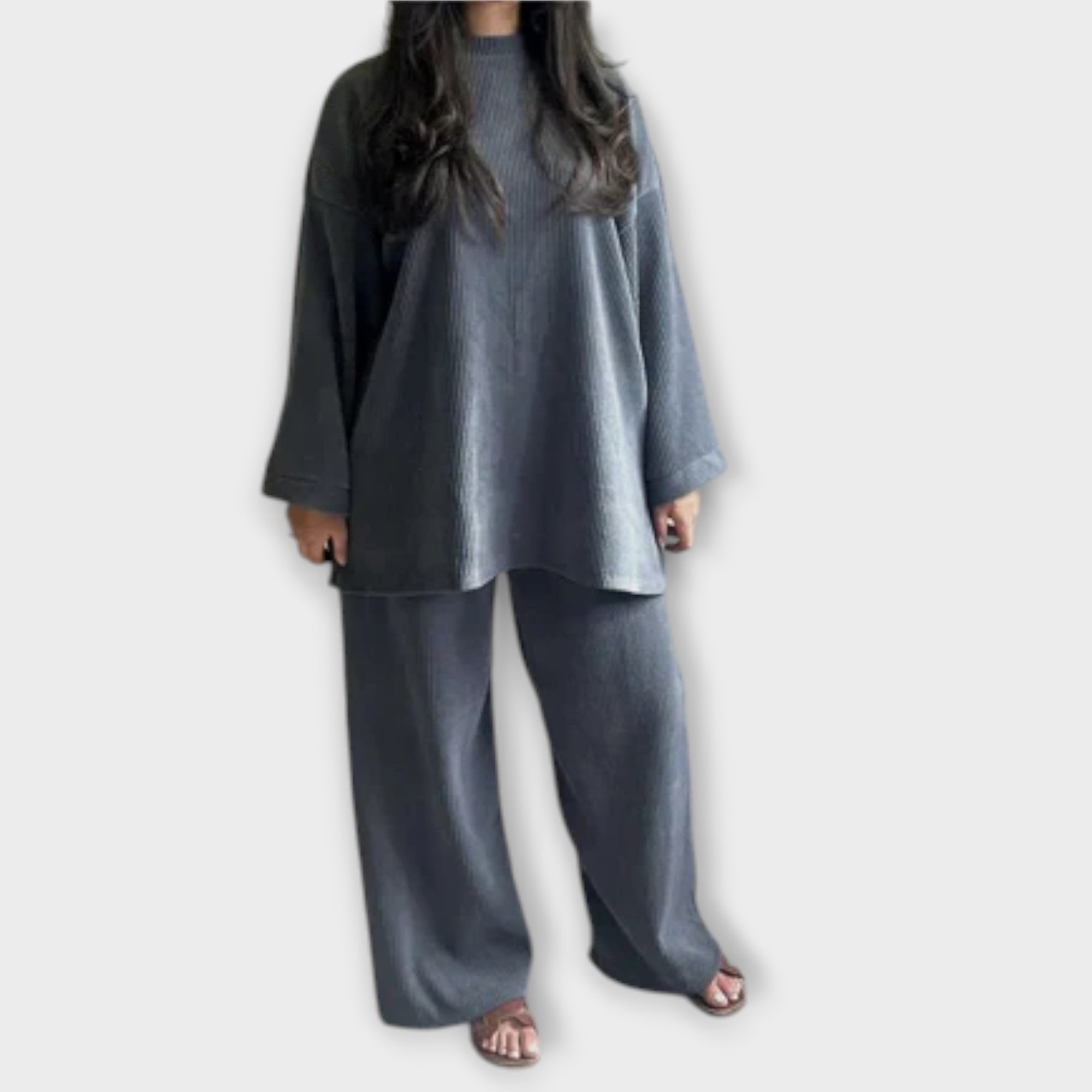 Ingrid | Conjunto Plus Size Acanalado