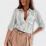 Romina | Blusa de gola clássica