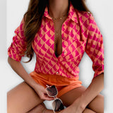 Romina | Blusa de gola clássica